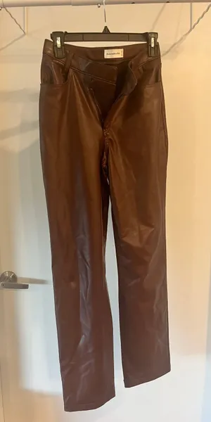 Abercrombie Faux Leather Pants thumbnail 3