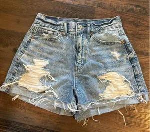 American Eagle high rise denim shorts thumbnail 1