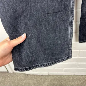 American Eagle Black Washed Denim Skater Jeans Size 4 Long thumbnail 12