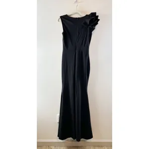 Lulus Lucette Sleeveless Ruffled Mermaid Maxi Dress Gown Black Medium thumbnail 7