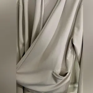 Beige Open Front Blazer Women’s 3X thumbnail 4