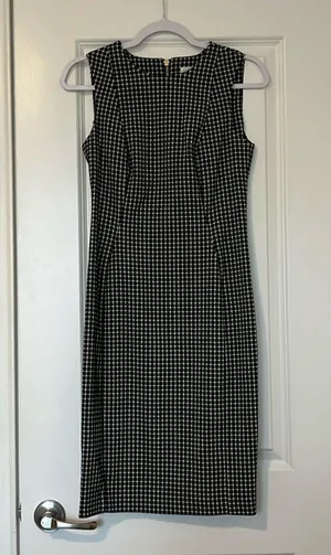 Calvin Klein houndstooth dress thumbnail 1