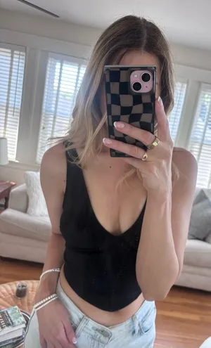 Abercrombie & Fitch Black Corset Crop Tank Top | Size Small thumbnail 1