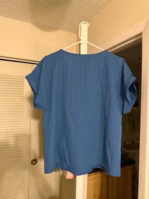 Short sleeve blouse Blue Size L thumbnail 2