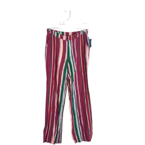 Free People Size 2 Vertical Striped Wide Leg Pants ‎Boho Chic Eclectic Grandpa thumbnail 3