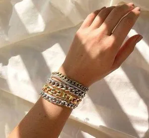 NWT Mixed Metal Layered Bracelet thumbnail 1