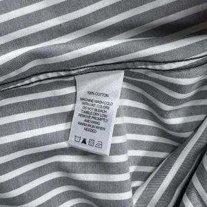 Foxcroft NYC Size 10 Non Iron Shirt Black White Striped Button Front Blouse thumbnail 7