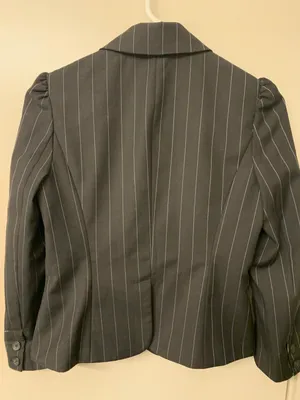 Anthropologie Sine navy pinstripe blazer thumbnail 6