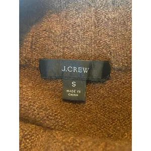 Point Sur J. Crew‎ Alpaca Merino Wool Blend Mockneck Sweater Women's Small Brown thumbnail 4