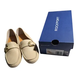 Rockport Bayview Ivory Pebbled Leather Driving Moccasin Loafers Sz 7.5 NWB thumbnail 7