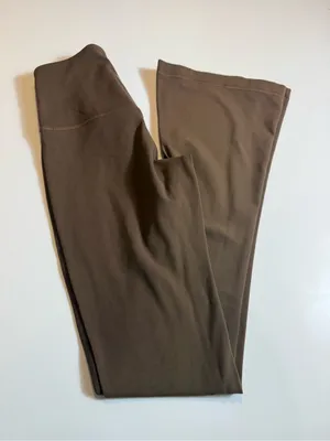 Lululemon Groove Super High Rise Flared Yoga‎ Pants French Press Brown Size 4 thumbnail 4