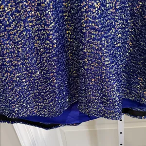 City Studio Blue Sequin‎ Cutout Fit & Flare Dress Size 15/16 NWT thumbnail 6