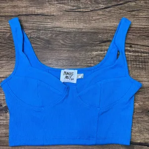 Princess Polly Blue Crop Top thumbnail 2