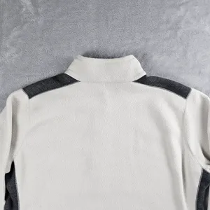 Eddie Bauer Reversible Long Sleeve 1/4 Zip Sweater Womens Size XL Gray/Cream thumbnail 13