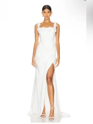 Elliatt Charlotte Gown in Ivory size small thumbnail 2