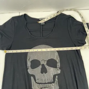 Hot Topic Size S Glitter Skull & Strappy Front Whimsigoth Goth Grunge Punk Emo thumbnail 11