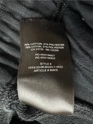 Aritzia TNA Cozy Fleece Mega Sweatpants Black Women’s XS thumbnail 5