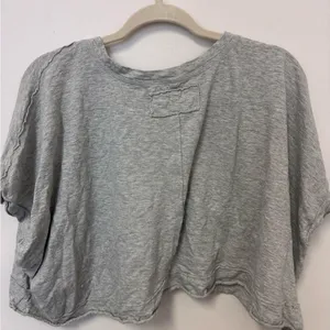 Oversized Gray Cropped T thumbnail 3