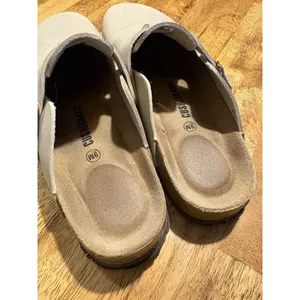 CUSHIONAIRE Hana Cork‎ Footbed Vegan Leather Clogs Size 9 Boho Hippie Casual thumbnail 6