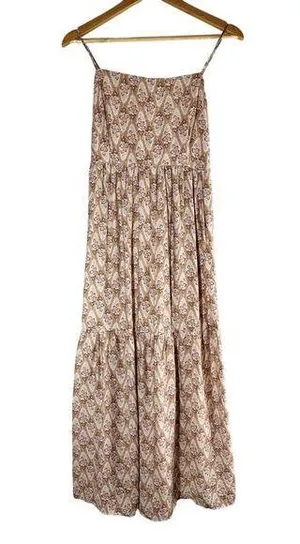By The River Boho Cottagecore Sleeveless Midi Dress Size Large thumbnail 1