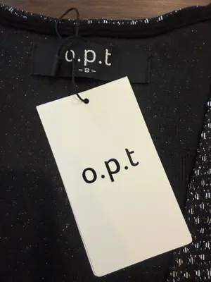 o.p.t Black Sparkle Long-Sleeve Wrap Mini Dress Size Small NWT - C61-025 thumbnail 2