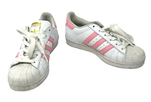 Adidas size 5 EVM 004001 white pink clamshell toe lace up sneakers‎ superstar thumbnail 1