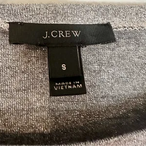 J. Crew Metallic Blouse Ruffle Sleeve Blouse‎ Women's Small Silver Party Holiday thumbnail 6