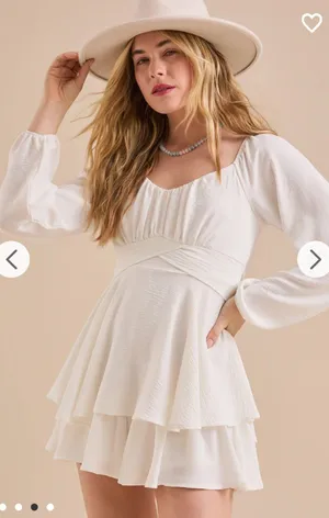 Altar'd State White Romper thumbnail 1