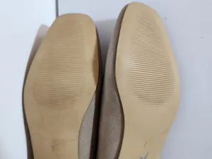 Coldwater Creek Riverside Taupe Suede Square Toe Flats Size 7 thumbnail 5