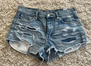 American Eagle Vintage High Rise Festival Jean Shorts Size US 10 thumbnail 1