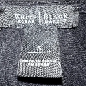 WHITE HOUSE BLACK MARKET‎ Black And White Geometric Sequin Top EUC Small thumbnail 6