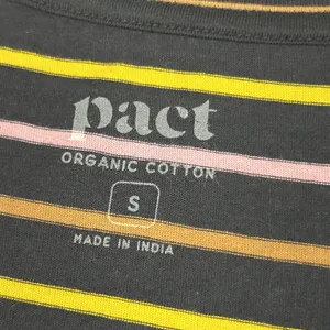 Pact Dress Womens Small Softspun A-Line Tank La Jolla Stripe Lightweight Organic thumbnail 4