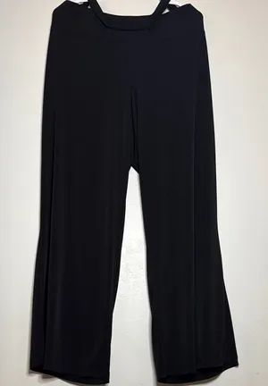 Dressbarn Black Wide Leg Pants‎ High-Rise thumbnail 1