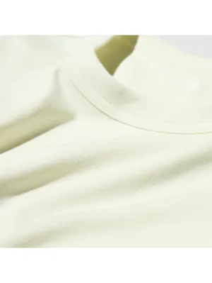 Uniqlo U Cotton Crew Neck T-Shirt NWT Cream Large thumbnail 3