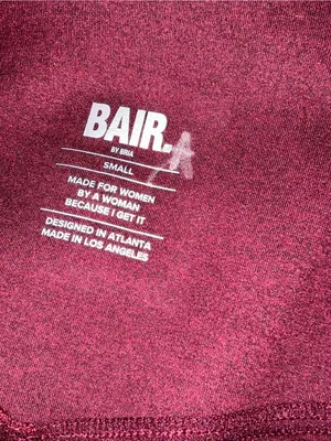 High-Waist Stretch Flare Pants in Burgundy Size Small thumbnail 12