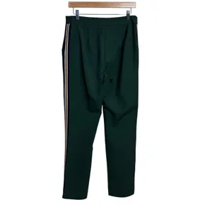 Lulus Women Green Striped Side Pocket Dress Pants Trousers Size M Dressy Casual thumbnail 3
