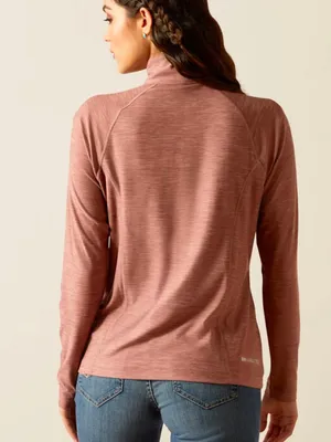 Ariat Women’s Medium Ladies Laguna 2.0 1/4 Zip Top Twilight Mauve Outdoor thumbnail 5