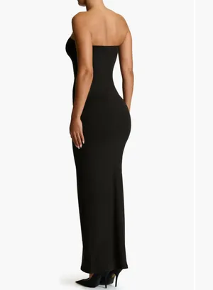 Naked Wardrobe Strapless Shirred Sheer Mesh Body-Con Dress Small thumbnail 5