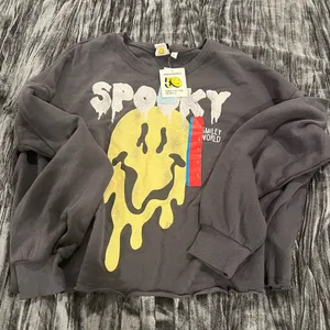 Target Gray Spooky Smiley Sweatshirt thumbnail 1