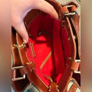 Dooney & Bourke Gray and Tan Shoulder Bag Set thumbnail 5