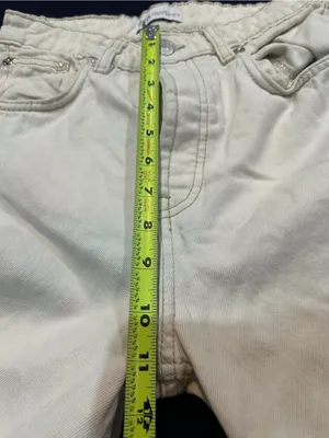 ZARA White Casual Denim Jeans thumbnail 5