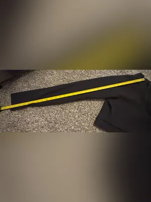 (TSL) Black Ribbed Cropped Long Sleeve Workout Jacket: Size XL - See Measurement thumbnail 6