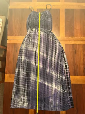 Purple and White Tie Dye Maxi Dress Size Medium thumbnail 5