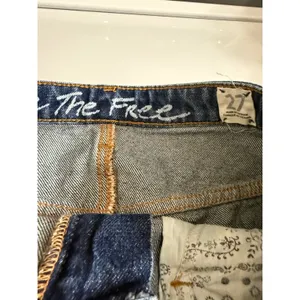 We The Free‎ Free People Bailey Fringe Denim Mini Skirt High Rise Blue 27 thumbnail 8