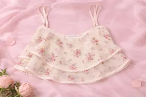 Victoria’s Secret Dream Angels – Wisteria Sheer Chiffon Flutter Cami Set thumbnail 2
