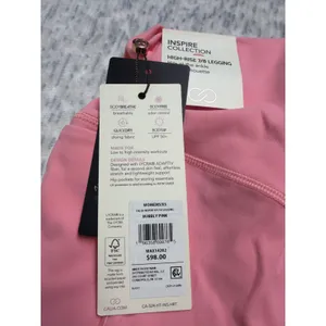 Calia Inspire High-Rise 7/8‎ Legging Bubbly Pink XS WAX14202 NEW thumbnail 5