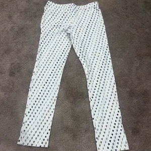 Roller Rabbit X Peleton Hearts and lightning Henley Pajamas 100% Cotton Small thumbnail 10