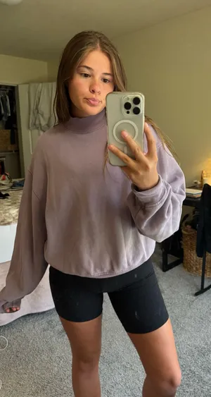Aritzia Tna Mock Neck Sweatshirt thumbnail 1