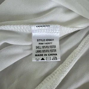 IRIS White Mesh Grecian Homecoming Dress Gown Size Medium FLAW thumbnail 14