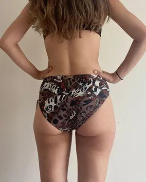 Nicole Miller Funky Printed Size 8 Nwt Bikini Bottoms thumbnail 2